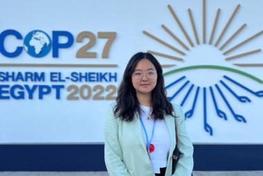 Rynn Zhang在埃及COP27会议上